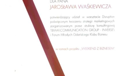 DISRUPTION, czyli warsztaty strategiczne z TBWA. Rok 2006